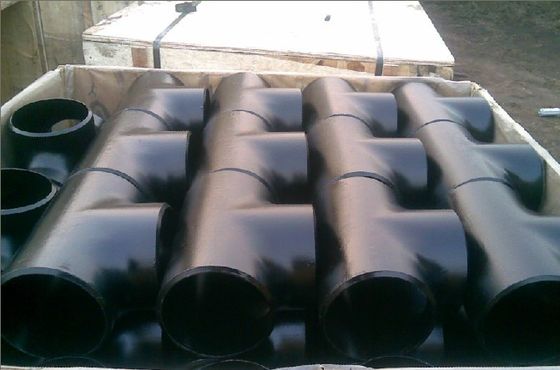 পাইপ ফিটিং Asme B16 9 কনুই টি Reducer ক্যাপ Sch40 Sch80 কালো এন্টি মরিচা তেল