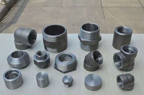 উচ্চ চাপ জাল ফিটিং ASME B16.11 কনুই ক্যাপ টি স্তনবৃন্ত মলনযোগ্য আয়রন ফিটিং