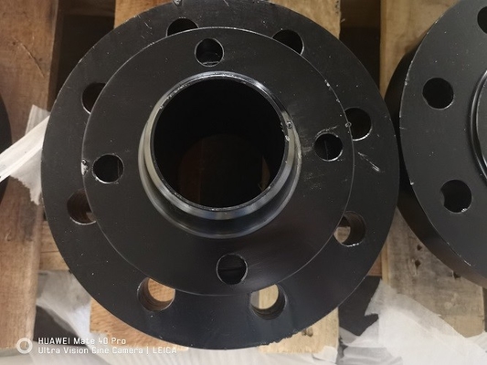 Wn 150lbs থ্রেডেড পাইপ ফ্ল্যাঞ্জ Dn200 Asme A105n ব্ল্যাক পেইন্ট