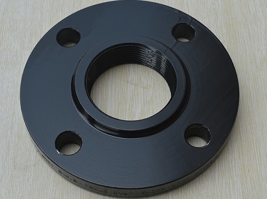 Wn 150lbs থ্রেডেড পাইপ ফ্ল্যাঞ্জ Dn200 Asme A105n ব্ল্যাক পেইন্ট