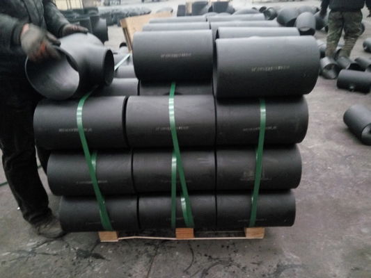 ANSI B16.9 ASTM A234WPB কার্বন স্টিল পাইপ টি কালো