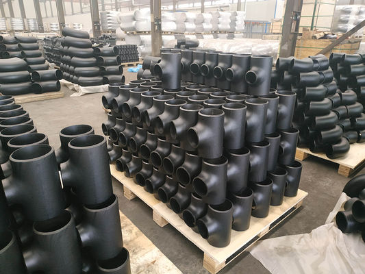 45D 90D 180D কার্বন ইস্পাত বাট ঝালাই পাইপ ফিটিং ASME B16.9 B16.28 A234WPB