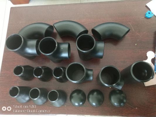 45D 90D 180D কার্বন ইস্পাত বাট ঝালাই পাইপ ফিটিং ASME B16.9 B16.28 A234WPB