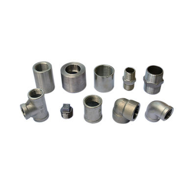 90 ডিইজি 45 ডিইজি জাল ইস্পাত কনুই ASME B16.11 কনুই ক্যাপ টি 3000LB থ্রেডড এসডাব্লু