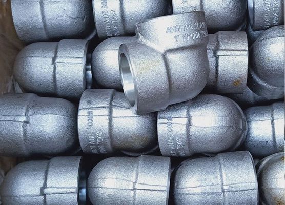নকল ফিটিং 90 ডিগ্রি সকেট কনুই Asme B16.11 3000# 6000# 9000#
