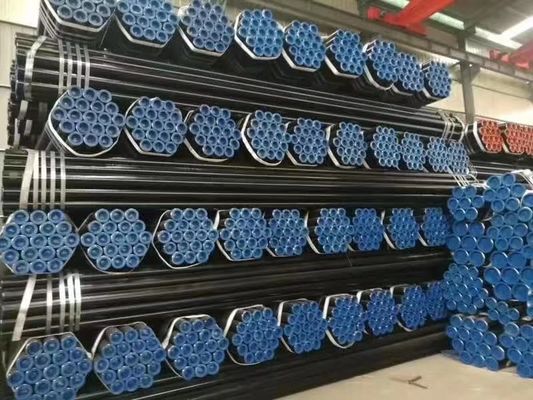 কার্বন ইস্পাত বিজোড় ASTM A106 ASME B36.1 SCH40 SCH80 পেইন্টিং কালো স্টিল পাইপ