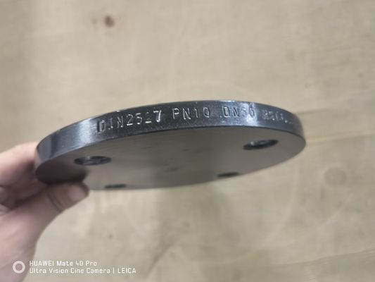 EN1092-1 ব্লাইন্ড ফ্ল্যাঞ্জ TYPE05 DIN2527 PN16 DN200 নকল কার্বন ইস্পাত P250GH P245GH